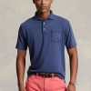 Navy Men’s Ralph Lauren Classic Fit Cotton-Linen Polo Shirts Navy Men’s Ralph Lauren Classic Fit Cotton-Linen Polo Shirts