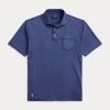 Navy Men’s Ralph Lauren Classic Fit Cotton-Linen Polo Shirts Navy Men’s Ralph Lauren Classic Fit Cotton-Linen Polo Shirts