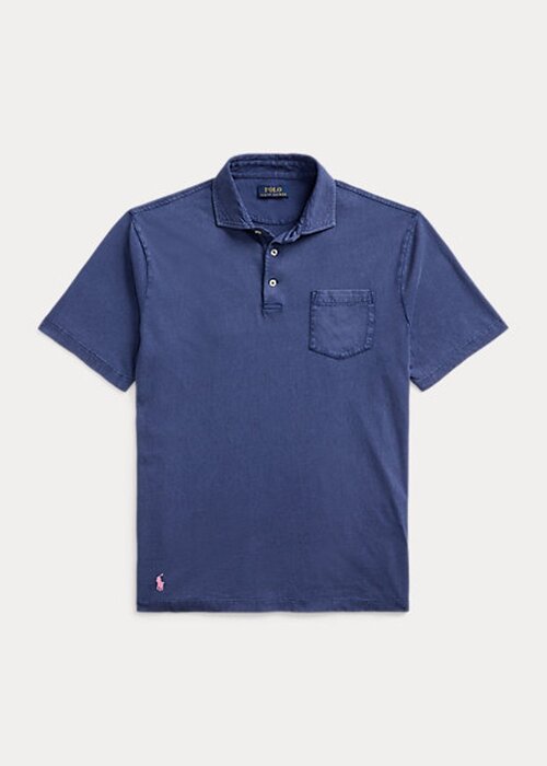Navy Men’s Ralph Lauren Classic Fit Cotton-Linen Polo Shirts Navy Men’s Ralph Lauren Classic Fit Cotton-Linen Polo Shirts