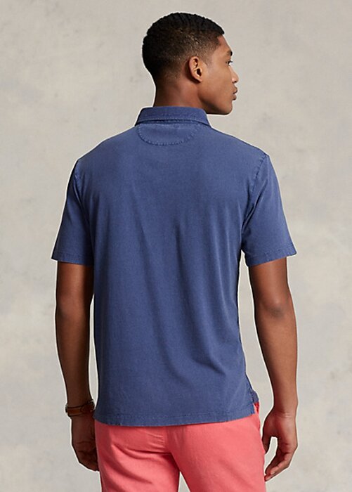 Navy Men’s Ralph Lauren Classic Fit Cotton-Linen Polo Shirts Navy Men’s Ralph Lauren Classic Fit Cotton-Linen Polo Shirts