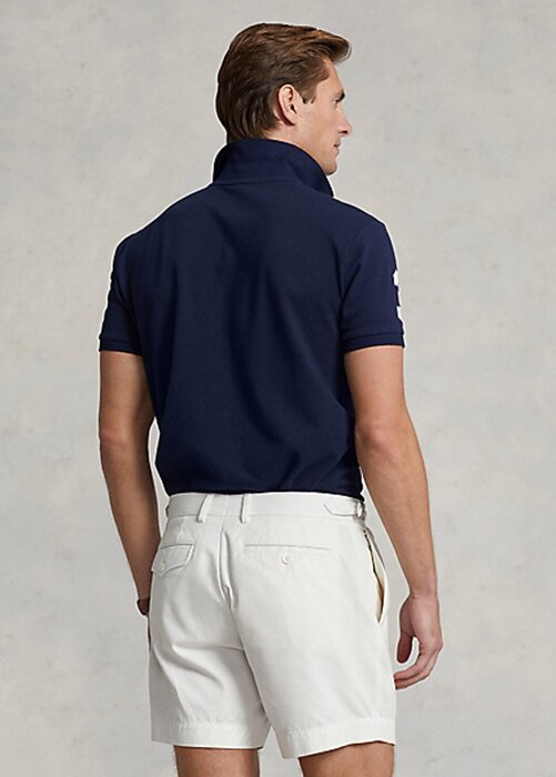 Navy Men’s Ralph Lauren Classic Fit Crest Mesh Polo Shirts Navy Men’s Ralph Lauren Classic Fit Crest Mesh Polo Shirts