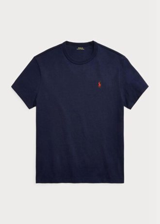Navy Men’s Ralph Lauren Classic Fit Heavyweight Jersey  T Shirts