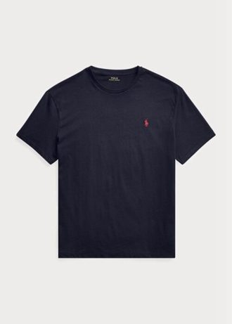 Navy Men’s Ralph Lauren Classic Fit Jersey Crewneck  T Shirts