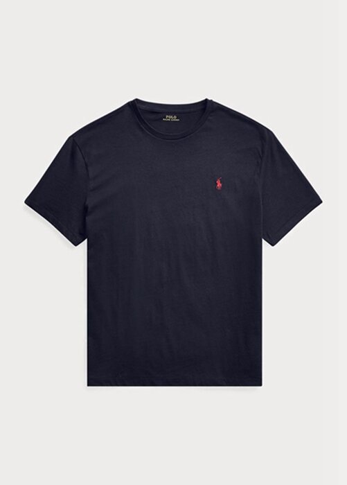 Navy Men’s Ralph Lauren Classic Fit Jersey Crewneck T Shirts Navy Men’s Ralph Lauren Classic Fit Jersey Crewneck T Shirts