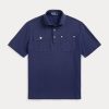 Navy Men’s Ralph Lauren Classic Fit Mesh Pocket Polo Shirts Navy Men’s Ralph Lauren Classic Fit Mesh Pocket Polo Shirts