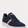 Navy Men’s Ralph Lauren Court Suede Low-Top Sneakers Navy Men’s Ralph Lauren Court Suede Low-Top Sneakers