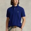 Navy Men’s Ralph Lauren Custom Slim Fit Mesh Polo Shirts Navy Men’s Ralph Lauren Custom Slim Fit Mesh Polo Shirts
