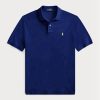 Navy Men’s Ralph Lauren Custom Slim Fit Mesh Polo Shirts Navy Men’s Ralph Lauren Custom Slim Fit Mesh Polo Shirts