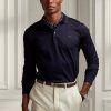 Navy Men’s Ralph Lauren Custom Slim Fit Pique Polo Shirts Navy Men’s Ralph Lauren Custom Slim Fit Pique Polo Shirts