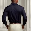 Navy Men’s Ralph Lauren Custom Slim Fit Pique Polo Shirts Navy Men’s Ralph Lauren Custom Slim Fit Pique Polo Shirts