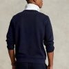 Navy Men’s Ralph Lauren Double-knit Pullover Sweatshirt Navy Men’s Ralph Lauren Double-knit Pullover Sweatshirt