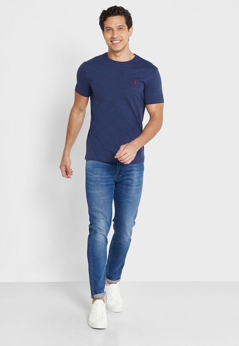 Navy Men’s Ralph Lauren Essential Crew Neck T Shirts Navy Men’s Ralph Lauren Essential Crew Neck T Shirts