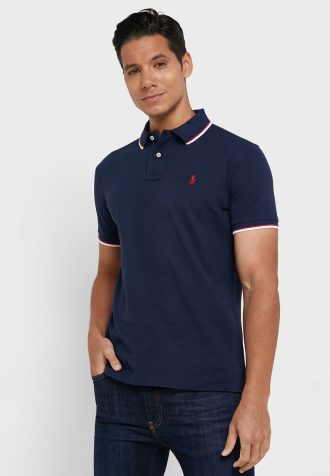 Navy Men’s Ralph Lauren Essential Polo Shirts