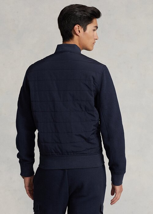 Navy Men’s Ralph Lauren Hybrid Bomber Jackets Navy Men’s Ralph Lauren Hybrid Bomber Jackets