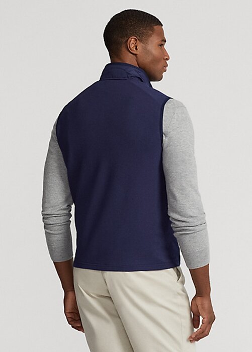 Navy Men’s Ralph Lauren Hybrid Mockneck Vest Navy Men’s Ralph Lauren Hybrid Mockneck Vest