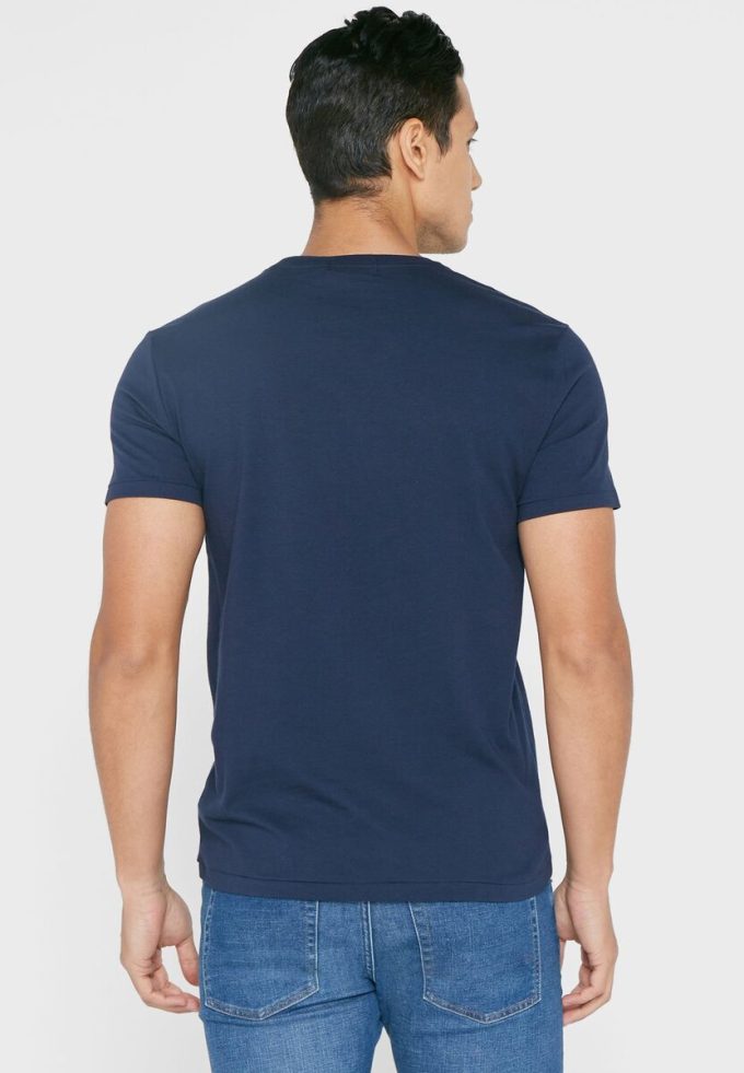 Navy Men’s Ralph Lauren Logo Crew Neck T Shirts Navy Men’s Ralph Lauren Logo Crew Neck T Shirts