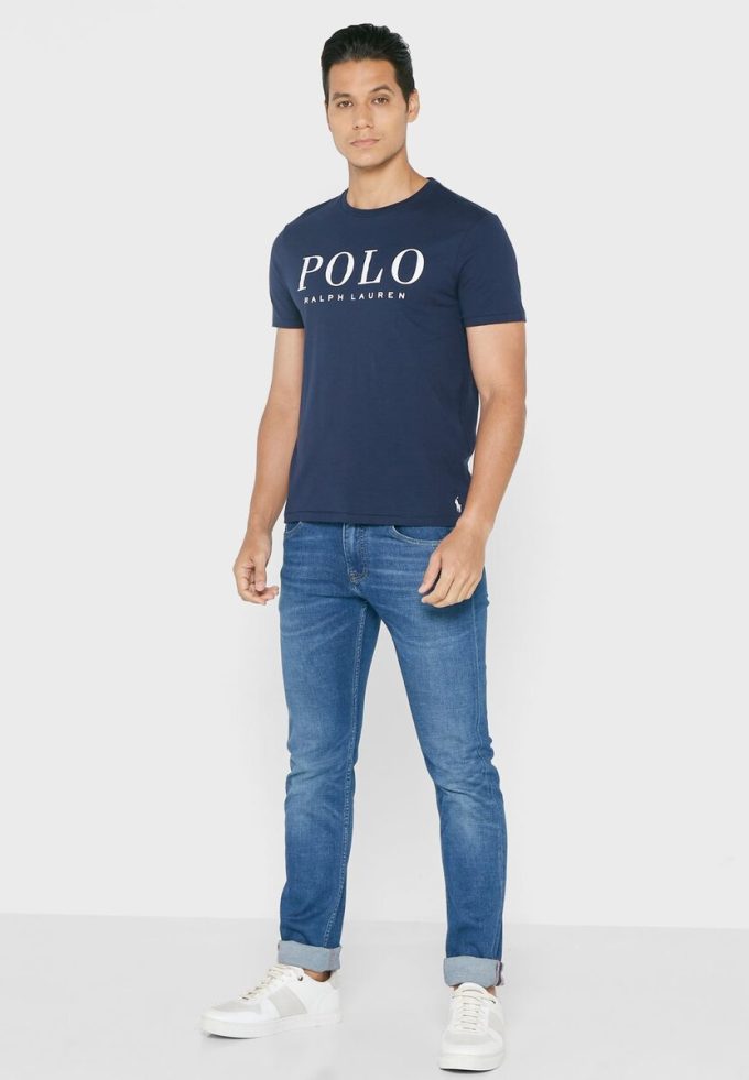 Navy Men’s Ralph Lauren Logo Crew Neck T Shirts Navy Men’s Ralph Lauren Logo Crew Neck T Shirts
