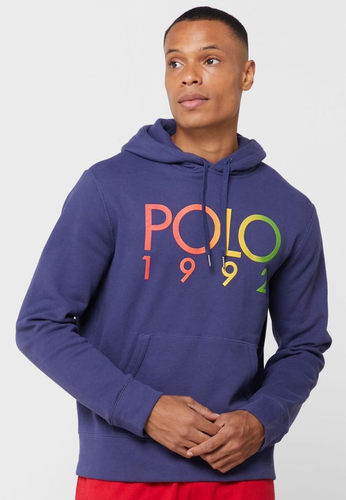 Navy Men’s Ralph Lauren Logo Hoodie Navy Men’s Ralph Lauren Logo Hoodie
