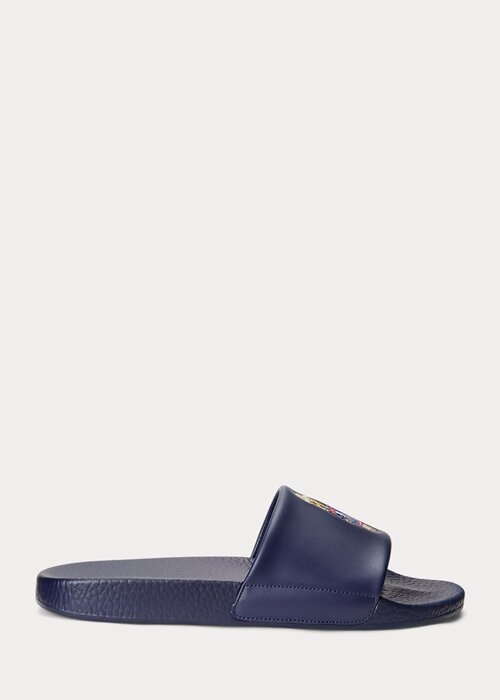Navy Men’s Ralph Lauren Polo Bear Slippers Navy Men’s Ralph Lauren Polo Bear Slippers