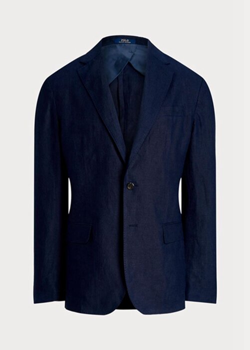 Navy Men’s Ralph Lauren Polo Soft Linen Suit Blazers Navy Men’s Ralph Lauren Polo Soft Linen Suit Blazers