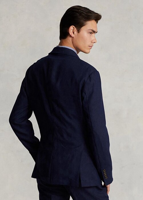Navy Men’s Ralph Lauren Polo Soft Linen Suit Blazers Navy Men’s Ralph Lauren Polo Soft Linen Suit Blazers