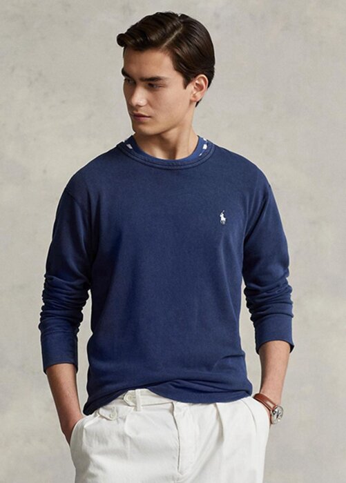 Navy Men’s Ralph Lauren Spa Terry Sweatshirt Navy Men’s Ralph Lauren Spa Terry Sweatshirt