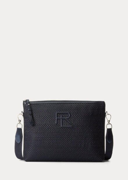 Navy Men’s Ralph Lauren Woven Calfskin Messenger Bags Navy Men’s Ralph Lauren Woven Calfskin Messenger Bags