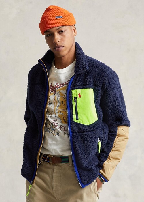 Navy Multicolor Men’s Ralph Lauren Wind-blocking Hybrid Jackets Navy Multicolor Men’s Ralph Lauren Wind-blocking Hybrid Jackets