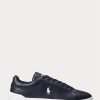 Navy / White Men’s Ralph Lauren Heritage Court II Leather Sneakers Navy / White Men’s Ralph Lauren Heritage Court II Leather Sneakers
