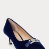 Navy Women’s Ralph Lauren Amory Velvet Heels Navy Women’s Ralph Lauren Amory Velvet Heels