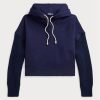 Navy Women’s Ralph Lauren Boxy Fit Hybrid Jumper-sleeve Hoodie Navy Women’s Ralph Lauren Boxy Fit Hybrid Jumper-sleeve Hoodie
