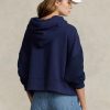 Navy Women’s Ralph Lauren Boxy Fit Hybrid Jumper-sleeve Hoodie Navy Women’s Ralph Lauren Boxy Fit Hybrid Jumper-sleeve Hoodie