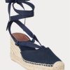 Navy Women’s Ralph Lauren Canvas Wedge Espadrille Navy Women’s Ralph Lauren Canvas Wedge Espadrille