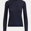 Navy Women’s Ralph Lauren Cashmere Crewneck Sweaters Navy Women’s Ralph Lauren Cashmere Crewneck Sweaters