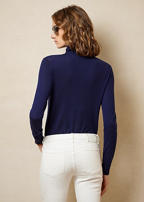 Navy Women’s Ralph Lauren Cashmere Turtleneck Sweaters Navy Women’s Ralph Lauren Cashmere Turtleneck Sweaters