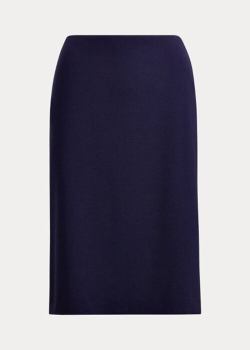 Navy Women’s Ralph Lauren Cindy Stretch Wool Crepe Skirts Navy Women’s Ralph Lauren Cindy Stretch Wool Crepe Skirts