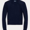 Navy Women’s Ralph Lauren Cotton Crewneck Sweaters Navy Women’s Ralph Lauren Cotton Crewneck Sweaters