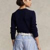 Navy Women’s Ralph Lauren Cotton Crewneck Sweaters Navy Women’s Ralph Lauren Cotton Crewneck Sweaters