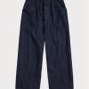 Navy Women’s Ralph Lauren Cotton-linen Denim Wide-legs Pants Navy Women’s Ralph Lauren Cotton-linen Denim Wide-legs Pants