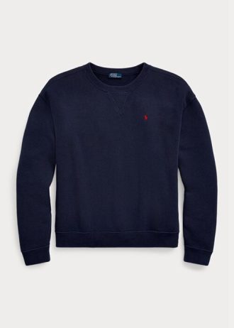 Navy Women’s Ralph Lauren Fleece Crewneck Pullover Sweatshirts Navy Women’s Ralph Lauren Fleece Crewneck Pullover Sweatshirts