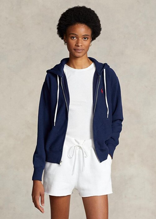 Navy Women’s Ralph Lauren Fleece Full-zip Hoodie Navy Women’s Ralph Lauren Fleece Full-zip Hoodie