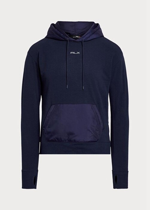 Navy Women’s Ralph Lauren GolfLogo Hybrid Jersey Hoodie Navy Women’s Ralph Lauren GolfLogo Hybrid Jersey Hoodie
