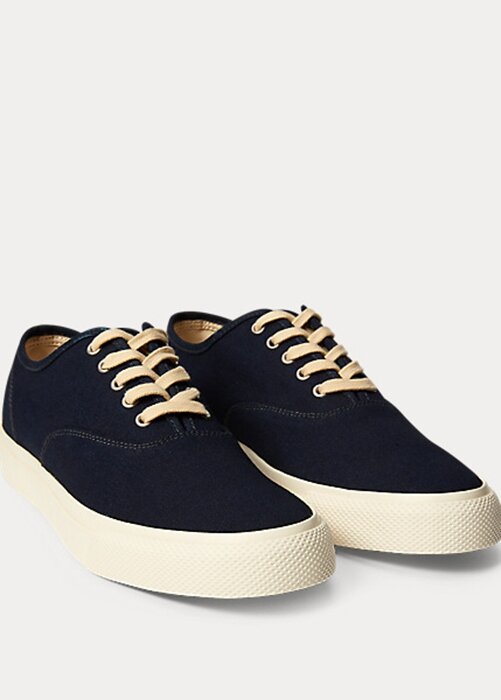 Navy Women’s Ralph Lauren Indigo Canvas Sneakers Navy Women’s Ralph Lauren Indigo Canvas Sneakers