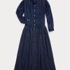 Navy Women’s Ralph Lauren Indigo Cotton Voiledress Dress Navy Women’s Ralph Lauren Indigo Cotton Voiledress Dress