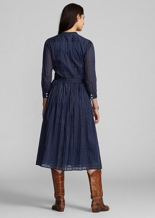 Navy Women’s Ralph Lauren Indigo Cotton Voiledress Dress Navy Women’s Ralph Lauren Indigo Cotton Voiledress Dress