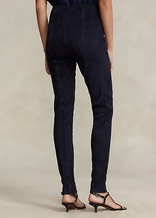 Navy Women’s Ralph Lauren Lambskin Suede Leggings Navy Women’s Ralph Lauren Lambskin Suede Leggings