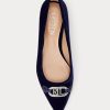 Navy Women’s Ralph Lauren Lilah Velvet Ballet Flat Shoes Navy Women’s Ralph Lauren Lilah Velvet Ballet Flat Shoes