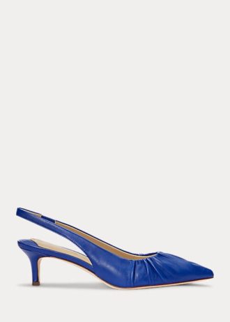 Navy Women’s Ralph Lauren Lolah Nappa Leather Slingback Heels Navy Women’s Ralph Lauren Lolah Nappa Leather Slingback Heels