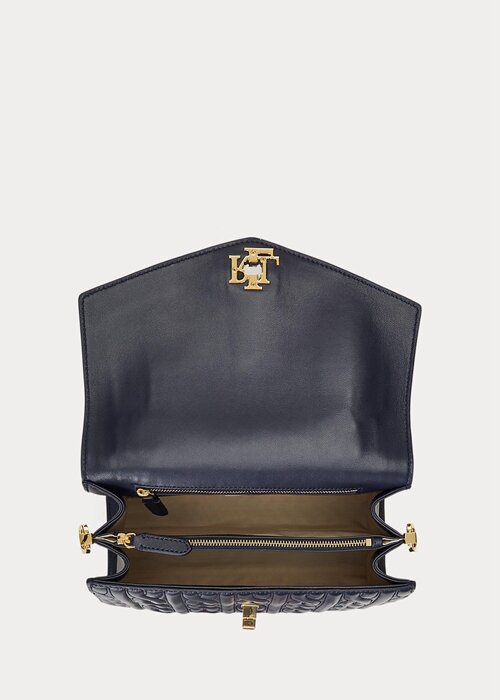 Navy Women’s Ralph Lauren Nappa Leather Medium Farrah Satchel Bags Navy Women’s Ralph Lauren Nappa Leather Medium Farrah Satchel Bags