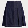 Navy Women’s Ralph Lauren Pleated Denim Miniskirt Skirts Navy Women’s Ralph Lauren Pleated Denim Miniskirt Skirts